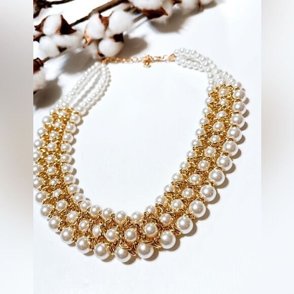 Multi pearl necklace N276 - Picture 1 of 2